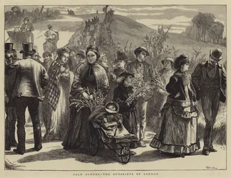 Palm Sunday, the Outskirts of London